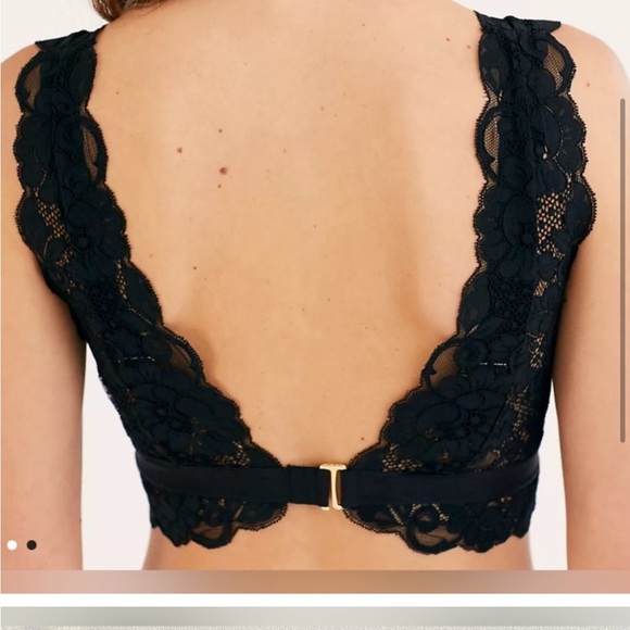 Revolve x Free People x We Are HAH Got Ur Back Bra Black Lace XS NWT - Picture 3 of 8